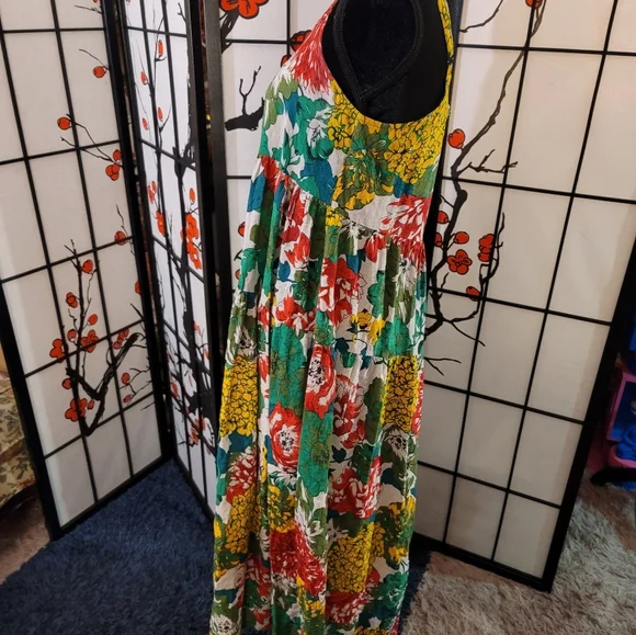 EMPIRE FLORAL PATTERN STRAPPY SUNDRESS/SIZE MEDIUM/LAYERED PIECES/SIZE MEDIUM - Picture 5 of 9